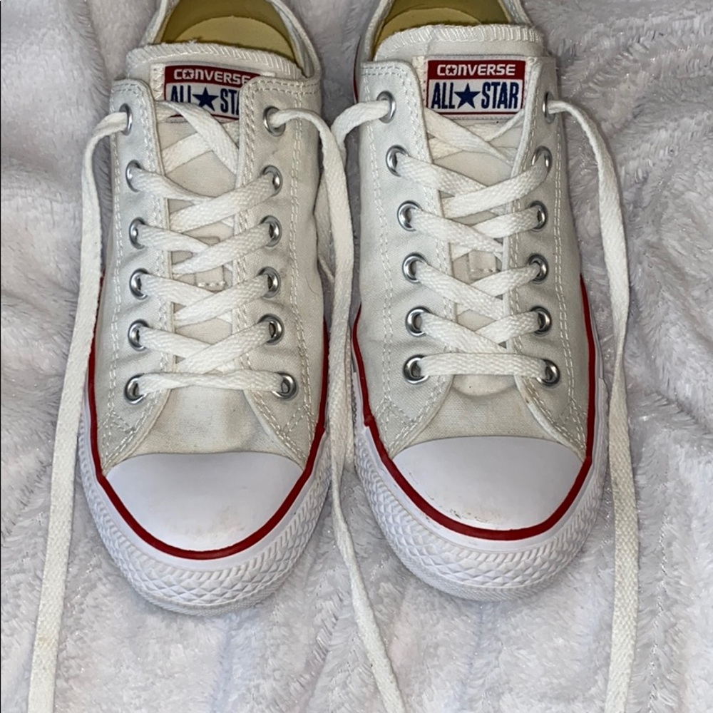 White low top Converse